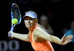 Maria Sharapova blev ikke testet i forbindelse med sit comeback i Stuttgart. 