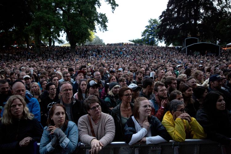 Heartland gør en dyd ud af at kæle for det æstetiske gourmetpubilkum. Her nyder de i ro og mag en koncert med Eddie Vedder under årets festival.  