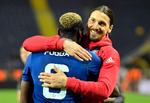 Efter Europa League-finalen mod Ajax lykønskede Zlatan Ibrahimovic Paul Pogba med et kram, der også blev en afskedshilsen. 