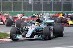 Lewis Hamilton har søndag i sin Mercedes vist overlegen styrke på Gilles Villeneuve-banen i Montreal.   