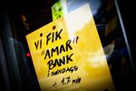Amagerbankens konkurs kunne mærkes hos kunderne. Her en tøjbutik, der mistede 1,7 mio. kr., da dens bankforbindelse krakkede. 