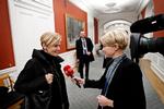 Kulturminister Mette Bock (LA) turnerer pt landet rundt for at tale med danskernes medieforbrug af bl.a. DR og TV 2. 
