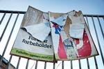 Valgplakater for og imod EU-forbeholdet ved folkeafstemningen i december 2015. 
