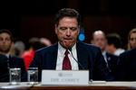 Den fyrede FBI-chef James Comey under Senat-høringen om Trump-administrationens russiske forbindelser 