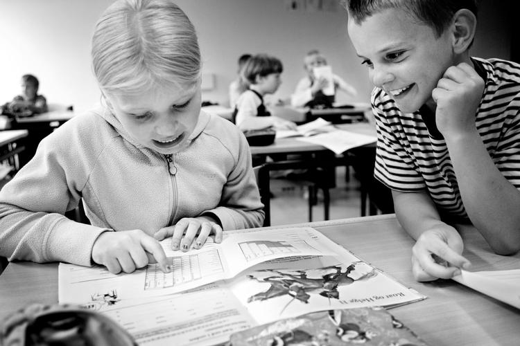 Skoleelever på Stenløse Privatskole