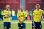 Med en overraskelse kan finnen Teemu Pukki (i midten) skulle spille mod et hold fra sit hjemland, men det er mere sandsynligt, at  Johan Larsson, Teemu Pukki og Hjörtur Hermannsson skal med Brøndby til Slovenien. 
