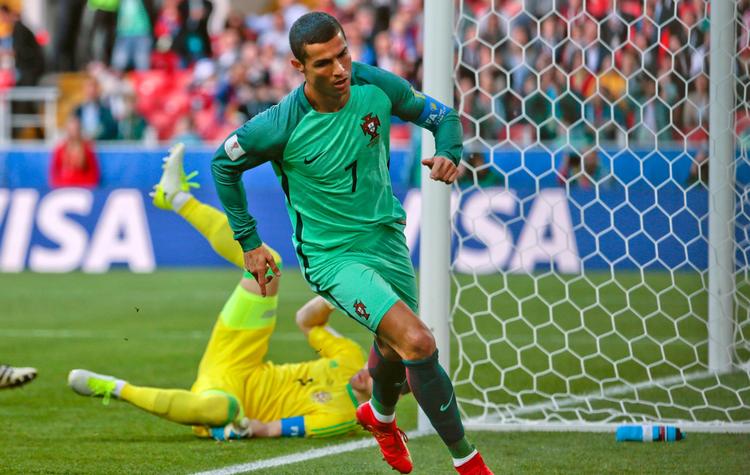 Cristiano Ronaldo blev matchvinder for Portugal mod Rusland. 