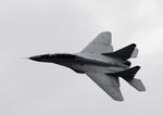 Et russisk kamplfly af typen MiG-29 under en fejring af det russiske luftvåbens 100-års jubilæum i 2012. (AP Photo/Misha Japaridze, File) 