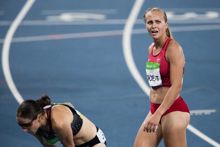 OL i RIO 2016 Sara Slott og Stina Troest løber semifinale i 400 meter hæk