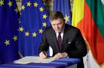 Den slovakiske premierminister Robert Fico er blevet hidsig efter at have set sin nations U21-fodboldlandshold blive sendt ud af EM. 
   