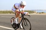 Tony Martin i den elegante, kraftfulde stil, som i dag skal indbringe ham endnu en triumf på tempocyklen. 