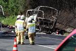 I alt 48 personer var om bord på bussen, da den brød i brand. 