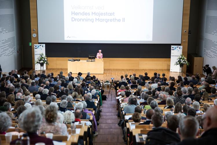Dronningen åbner konference på Aarhus Universitet. Arkivfoto.  