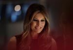 Melania Trump følger sin mand, Donald Trump, på rundturen i Europa. 