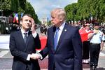Donald Trump nød besøget i Frankrig og mødet med Frankrigs præsident, Emmanuel Macron. 