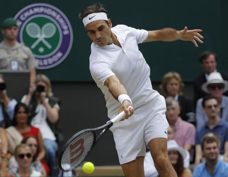 Roger Federer delte tidligere rekorden for flest sejre med Pete Sampras og William Renshaw.  
