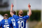 Med en scoring på straffespark fik Mikkel Rygaard sendt Lyngby på kurs mod endnu en dansk sejr i Europa. 