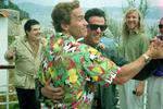 Til filmfestivalen i Cannes i 1990 med Sylvester Stallone.  