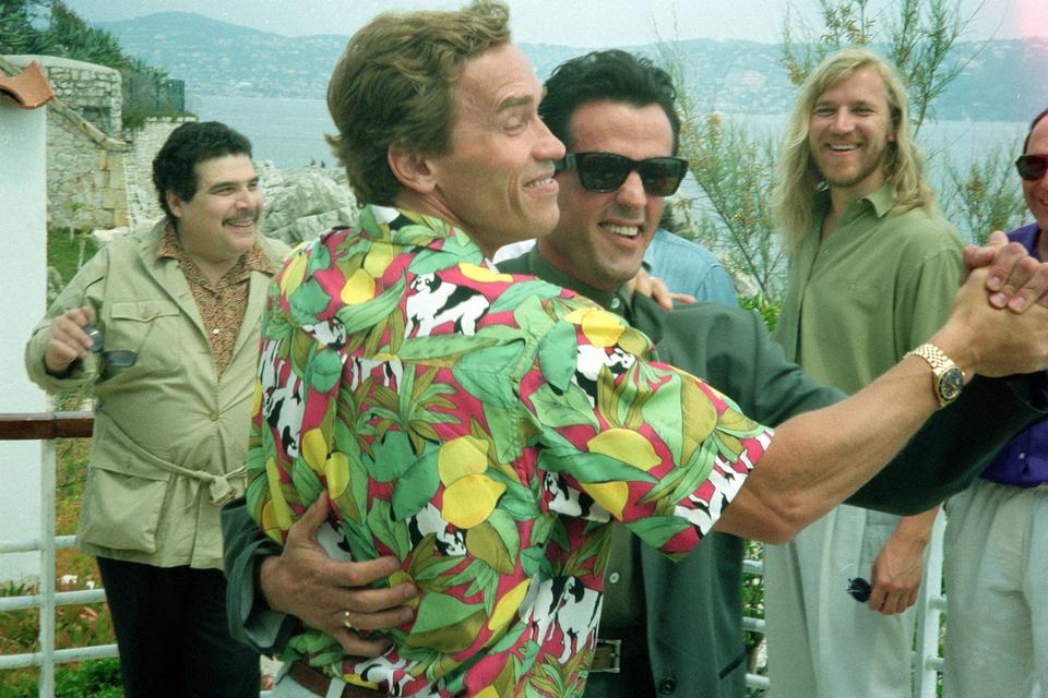 Til filmfestivalen i Cannes i 1990 med Sylvester Stallone.  