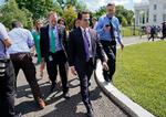 Anthony Scaramucci under et møde med pressen i Det Hvide Hus.  