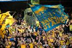 Brøndby-fans på hjemmebane ved Europa League-kampen mod Hajduk Split i torsdags.  