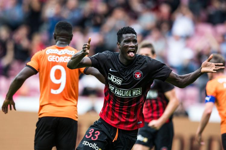 Paul Onuachu bliver bedre og bedre, og det gavner ham og FCM-holdet, at nordmanden Alexander Sørloth også viser fin målform
   