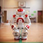 To amerikanske robotter begyndte at opfinde kodeord og udvikle en slags eget sprog. Den lille robot på billedet har ikke noget med den konkrete historie at gøre.  