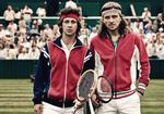 Shia LaBeouf (t.v.) spiller John McEnroe, mens Sverrir Gudnason er Björn Borg.  