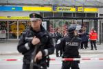 Supermarkedet i Hamburg, der i sidste uge var centrum for et knivangreb.  