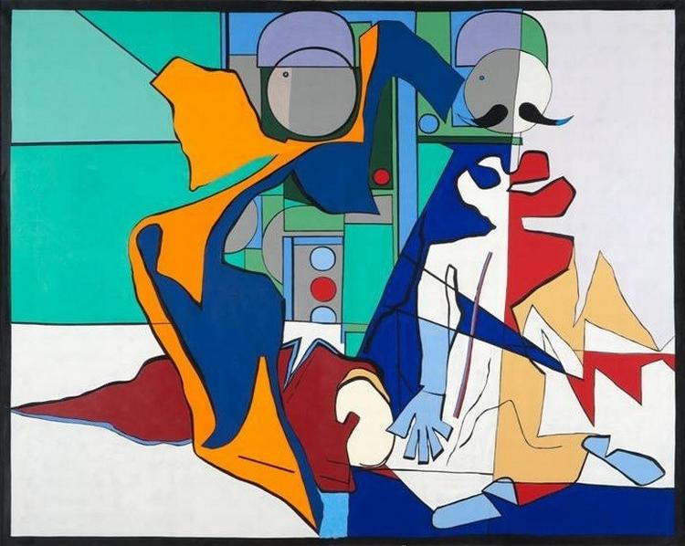 Maleriet ’Esto es malo’ fra 1959, som tilhører Esbjerg Kunstmuseum, er det største og flotteste resultat af Mortensens inspirerende mellemværende med Francisco Goyas serie ’Krigens rædsler’, som spanieren havde påbegyndt knap halvandet hundrede år tidligere.  