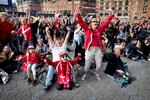 Storskærm på Rådhuspladsen i København EM FODBOLD