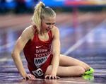 Anna Emilie Møller var fysisk og mentalt brugt helt op efter de 3.000 meter forhindringsløb onsdag gennem regn og kulde på London Stadium.
   