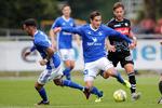 Lasse Fosgaard blev rykket ned som højre back, da Lyngby endelig fik point igen. 