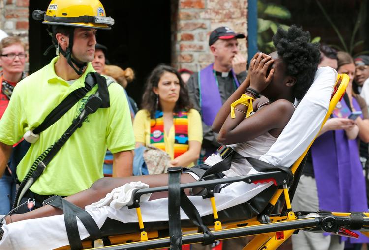 Over 30 blev såret ved urolighederne i Charlottesville. 