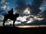 I Manassas, Virginia, hvor det første større slag i den amerikanske borgerkrig blev udkæmpet, står en statue af sydstatsgeneralen Thomas ’Stonewall’ Jackson. 