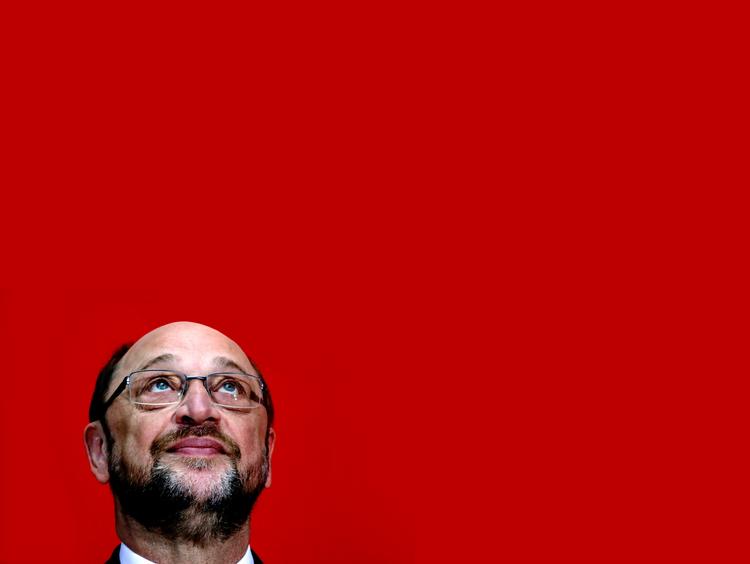 SPD’s spidskandidat Martin Schulz er bagud i meningsmålingerne, men på havnen i Stralsund holder han fast i optimismen. »Jeg bliver den næste kansler«. 