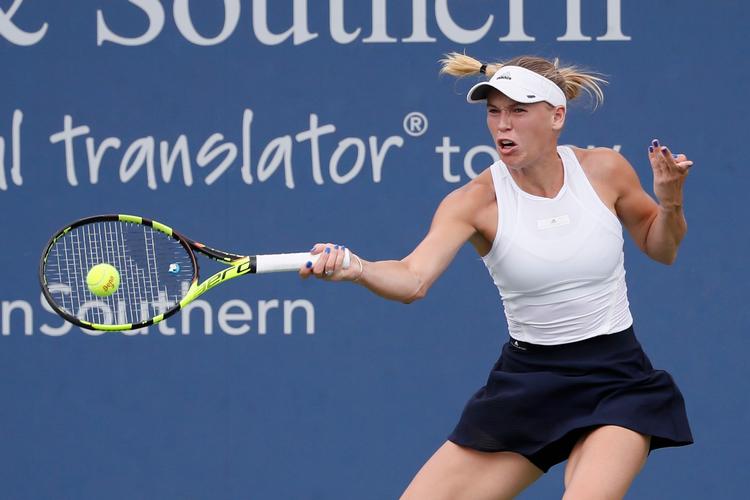 Caroline Wozniacki er klar til kvartfinalen i Cincinatti. 