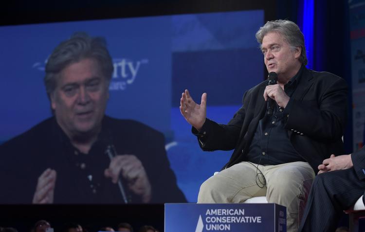 Stephen Bannon fortsætter sin ideologiske kamp. Arkivbillede. 