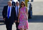 Præsident Donald Trump og hans førstedame Melania Trump har meldt afbud til stor prisuddeling for det amerikanske kulturliv. (arkivfoto) 