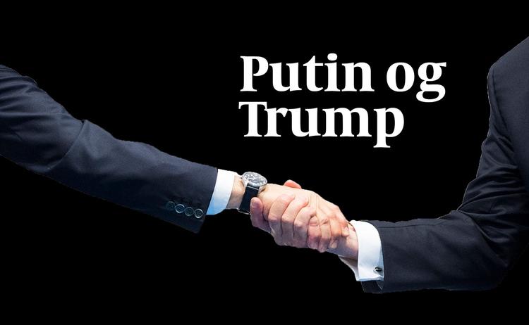  Vladimir Putin (øverste hånd) havde overtaget, da han hilste på Donald Trump ved G20-mødet i Hamburg 7. juli. Arkivfoto: Marcellus Stein/AP 