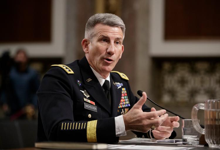 General John Nicholson er den syvende leder af de amerikanske styrker i Afghanistan siden 2008. 