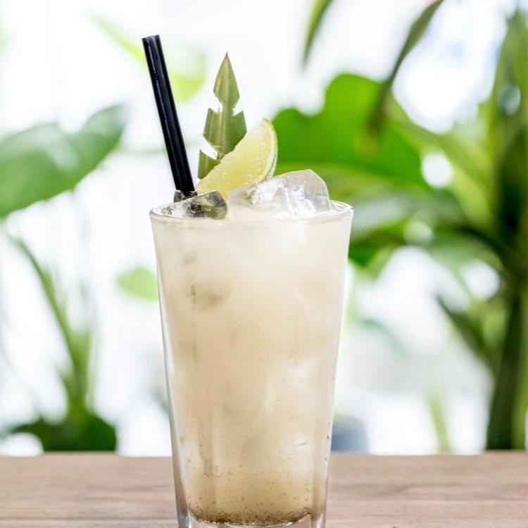 Her ses en såkaldt 'Cricket Mule', som er baseret på Syngjas Cricket Shot med æble og ingefær, vodka og Angostura-bitter.  