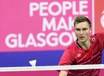 Viktor Axelsen er klar til semifinalen ved VM i Glasgow. 
