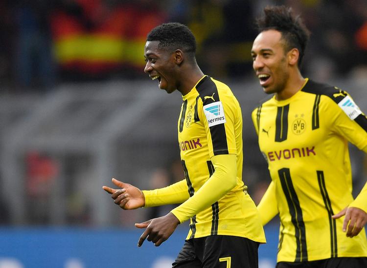 20-årige Ousmane Dembele  har i Dortmund dannet angrebspar med Pierre-Emerick Aubameyang. 