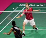 Viktor Axelsen viste storspil i semifinalen og slog Chen Long overbevisende. Foto: Raphaël Sachetat  