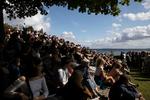Stort fremmøde foran Parkscenen 
