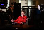 Nicklas Bendtner på mandagens pressemøde, hvor medierne ville vide, hvordan han har det med at komme tilbage på landsholdet.
   