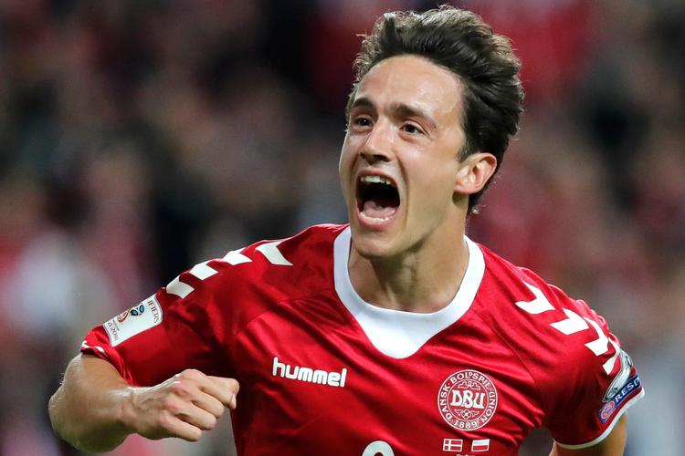 Thomas Delaney var blandt profilerne, da Danmark besejrede Polen 4-0 fredag. Midtbanespilleren scorede blandt andet til 1-0 på sin gamle hjemmebane i Parken. 
