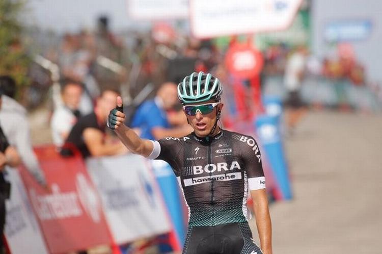 Rafal Majka har fuldendt sit forrygende soloridt og kan juble efter megen modgang. Foto: Unipublic/Photogomez Sport. 