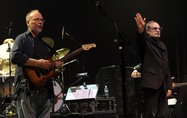 Guitarist Walter Becker (tv.) og Donald Fagen, der sammen siftede bandet Steely Dan.    